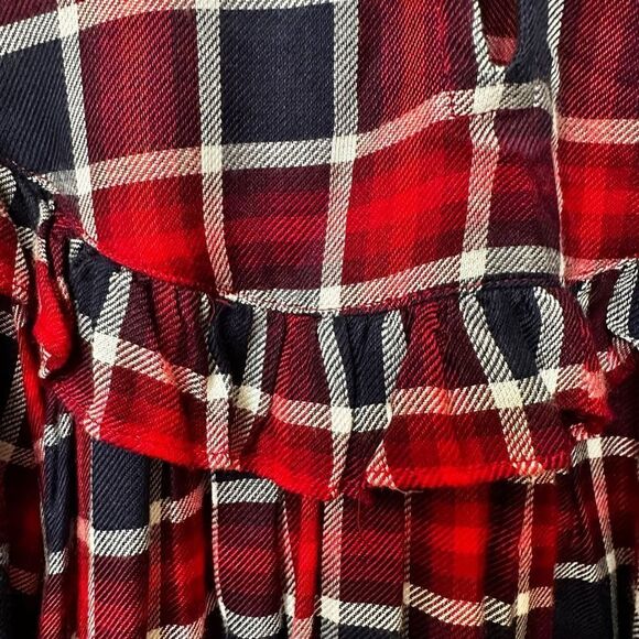 Free People Charlie ruffle plaid top NWT size XS - Picture 3 of 15